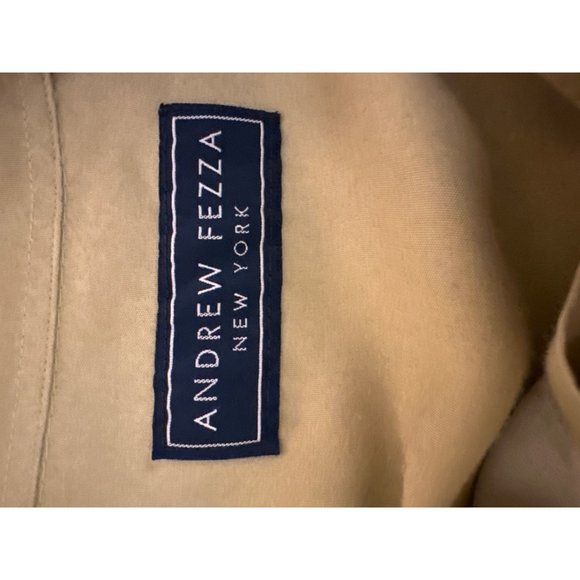 Andrew Fezza New York 100% Rayon Multi Green Hues Men’s Long Sleeve Shirt Size X - Picture 3 of 8